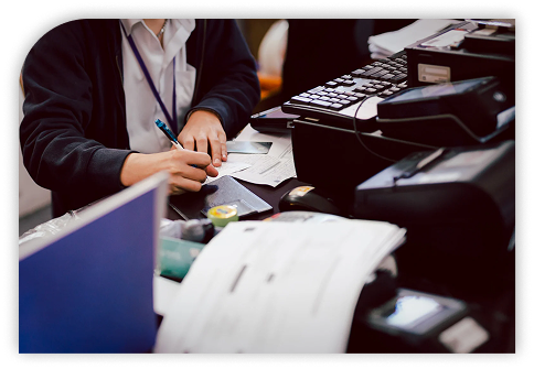 Logo designer working on a computer desktop (3)